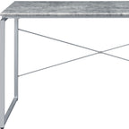 Gray and Black Writing Desk - 47-inch