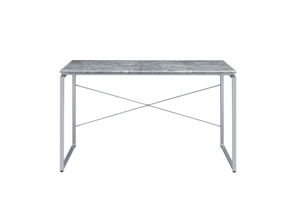 Gray and Black Writing Desk - 47-inch