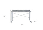 Gray and Black Writing Desk - 47-inch