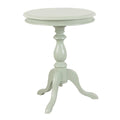 Antique Ivory Manufactured Wood Round End Table - 25-inch