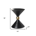 Black Iron End Table - 18-inch