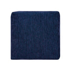 Blue Medallion Pouf Ottoman - 18-inch