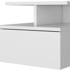 Wood One Drawer Floating Nightstand - 12-inch