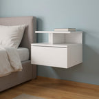 Wood One Drawer Floating Nightstand - 12-inch