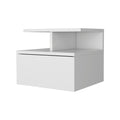 Wood One Drawer Floating Nightstand - 12-inch