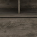 Brown Wood One Drawer Floating Nightstand - 14-inch