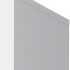 White Wood Three Door Two Drawer Combo Dresser - 71-inch