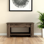 Dark Brown Storage Bench with Flip Top - 40-inch