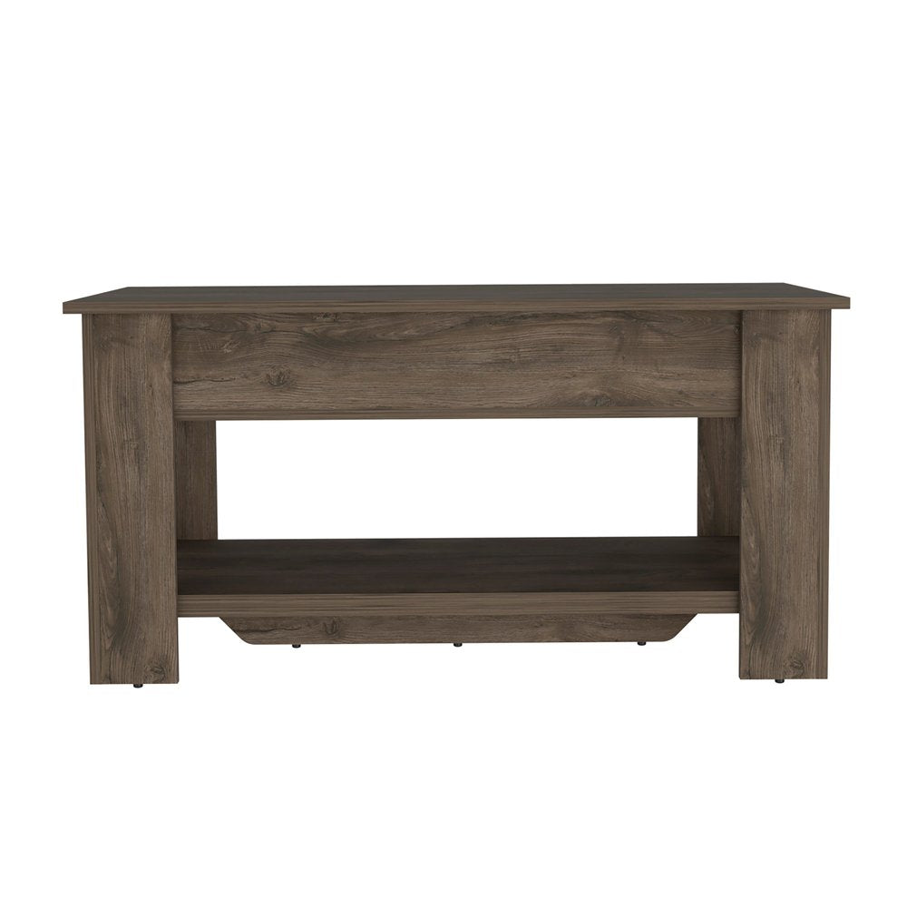 Dark Brown Storage Bench with Flip Top - 40-inch