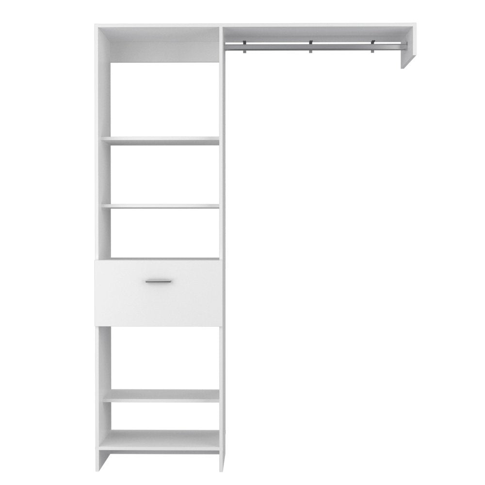 White Wood Triple Dresser - 59-inch