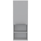 White Wood Wall Mounted Single Door Medicine Cabinet - 12-inch