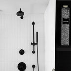 Black Wood Floating Single Door Bathroom Vanity and Medicine Cabinet - 18-inch