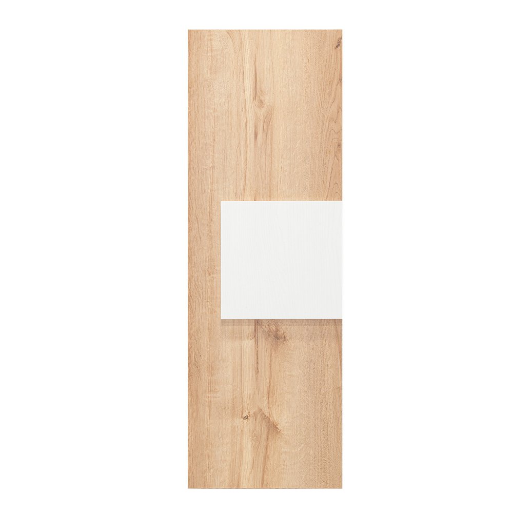 Natural Wood Wall Mounted Single Door Medicine Cabinet - 13-inch