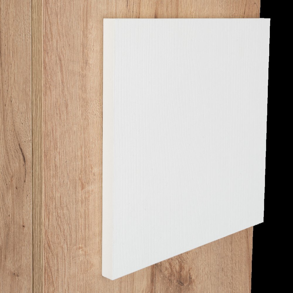 Natural Wood Wall Mounted Single Door Medicine Cabinet - 13-inch