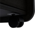 Black Wood Two Drawer Nightstand - 22-inch