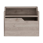 Gray Wood One Drawer Floating Nightstand - 13-inch