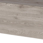 Gray Wood One Drawer Floating Nightstand - 16-inch