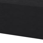 Black Wood One Drawer Floating Nightstand - 16-inch