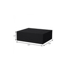 Black Wood One Drawer Floating Nightstand - 16-inch
