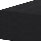 Black Wood One Drawer Floating Nightstand - 16-inch