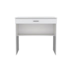White Wood Computer Desk with Drawer - 32-inch