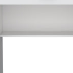 White Wood Computer Desk with Drawer - 32-inch