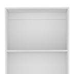 White Wood Four Tier Bookcase - 71-inch