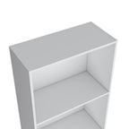 White Wood Four Tier Bookcase - 71-inch
