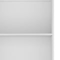 White Wood Four Tier Bookcase - 71-inch