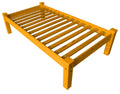 Yellow Solid Wood Twin Bed Frame
