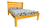 Yellow Solid Wood Twin Bed Frame