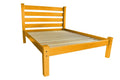 Yellow Solid Wood Queen Bed Frame