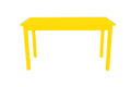 Yellow Solid Wood Dining Table - 60-inch