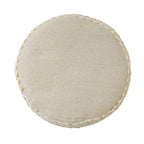 Blue Cotton Blend Ottoman - 18-inch