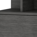 Gray Wood One Drawer Floating Nightstand - 12-inch
