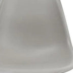 Set of Two Gray and Brown Wood and Heavy Duty Plastic Dining Side Chairs