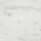 White and Gold Marble and Iron Round Pedestal End Table - 22-inch