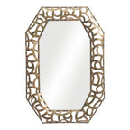 Bronze Octagonal Steel Framed Accent Mirror - 35-inch
