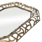 Bronze Octagonal Steel Framed Accent Mirror - 35-inch