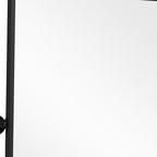 Black Metal Tilting Framed Accent Mirror - 31-inch