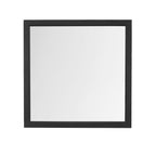 Gray Square Wood Framed Accent Mirror - 40-inch