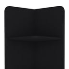 Black Wood Freestanding Bathroom Vanity - 15-inch