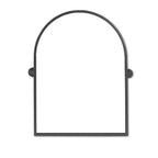 Black Metal Arch Tilting Framed Accent Mirror - 36-inch