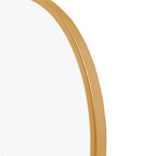 Gold Metal Arch Tilting Framed Accent Mirror - 36-inch