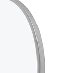 Silver Metal Arch Tilting Framed Accent Mirror - 36-inch