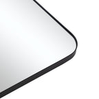 Black Metal Tilting Framed Accent Mirror - 36-inch