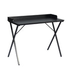 Black Wood and Metal X-Shape Computer Desk - 39-inch