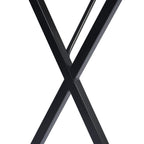 Black Wood and Metal X-Shape Computer Desk - 39-inch