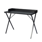 Black Wood and Metal X-Shape Computer Desk - 39-inch