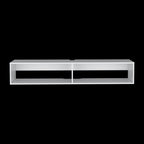 White Floating Mount TV Stand - 59-inch